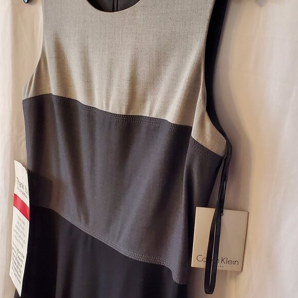 NWT! Vintage Calvin Klein Lined Dress Size: 4 - Picture 4 of 10